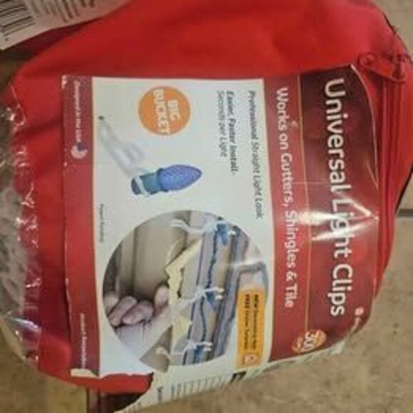 Pro Anywhere Flip Clips Christmas Lights Two Packages Included Gutter Clips - Picture 3 of 3